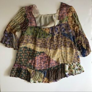 Floreat/Anthropologie short sleeve top size small